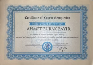 Palpasyon, yüzeyel anatomi, tetik nokta, kuru iğneleme ve Graston tekniği kurs tamamlama sertifikası, 9-10 Kasım 2024 İstanbul