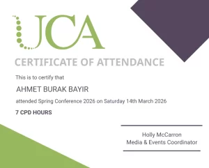 UCA Spring Conference 2026 katılım sertifikası, 14 Mart 2026, 7 CPD saati